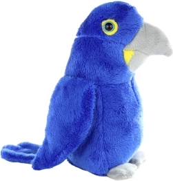 Peluche de loro azul de 16 cm