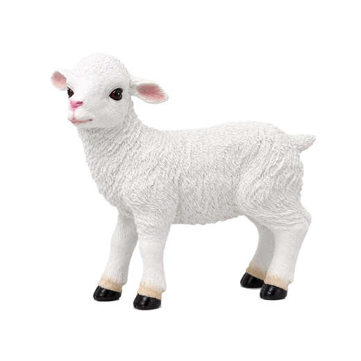 Figura decorativa de oveja para belén 34 × 13 × 32 cm
