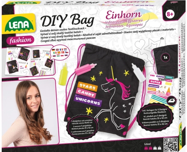 Set creativo para diseñar una mochila textil LENA