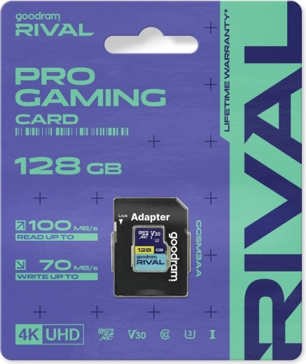 Tarjeta microSDXC Goodram RIVAL 128 GB UHS-I V30 U3