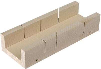 Caja de ingletes 250 × 97 × 65 mm para cortes precisos a 45° y 90°