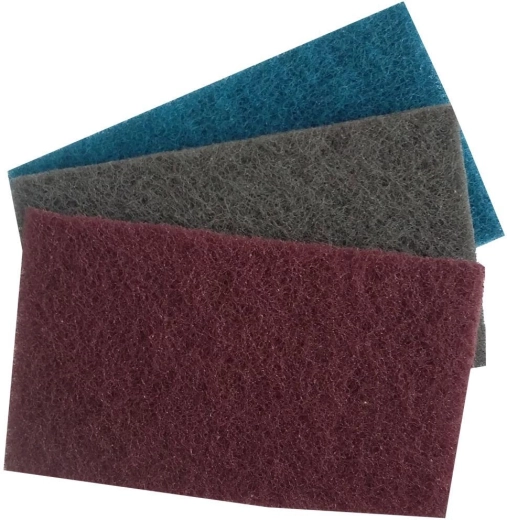 Limpiador de placas de cocina – almohadilla abrasiva 80 × 13,5 × 8 mm, set de 3 uds.