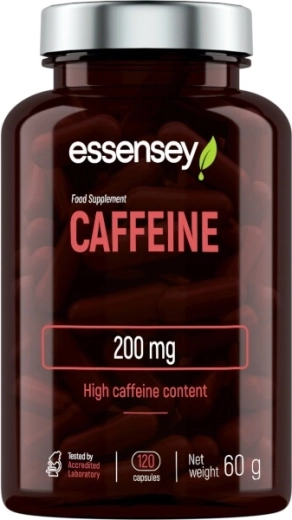 Essensey Caffeine cafeína 200 mg + extracto de pomelo, 120 cápsulas