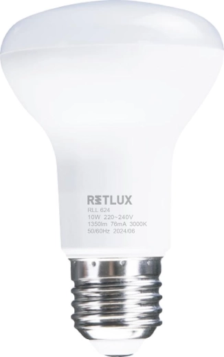 Bombilla LED reflectora Retlux R63 E27 10 W, luz blanca cálida