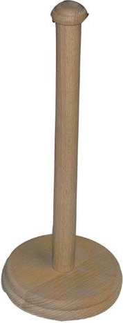 Soporte de madera para toallas de papel de cocina de 33 cm de madera de haya