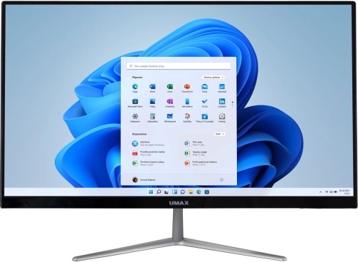 Ordenador todo en uno Umax U-One 24JL Pro de 24" IPS Full HD, Celeron N5100, 4 GB de RAM, SSD de 128 GB, Windows 11 Pro