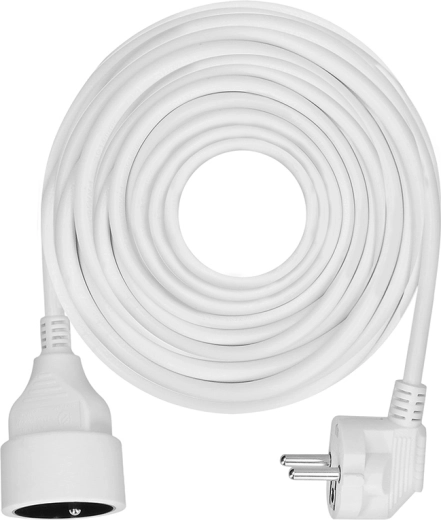 Cable alargador Solight con acoplamiento, 1 toma, 10 m, blanco