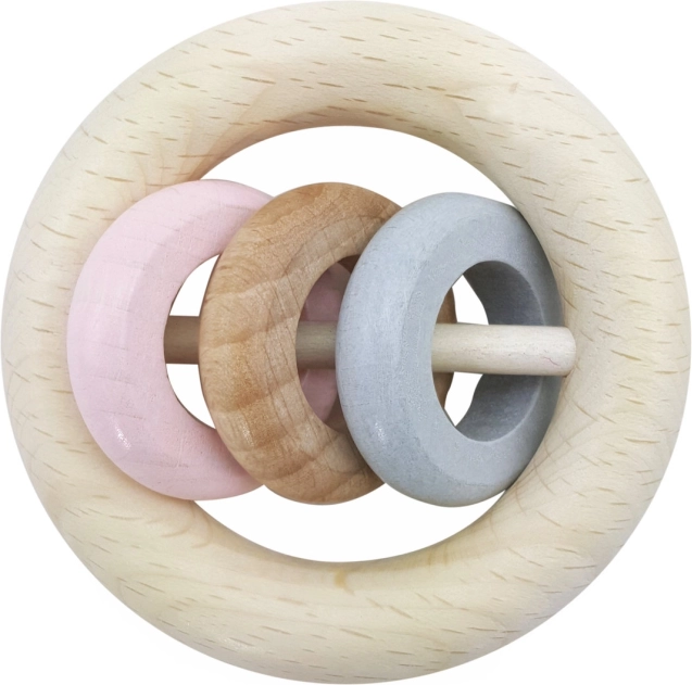 Sonajero Hess tres anillos rosa