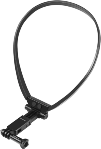 Soporte de cuello Puluz para cámara de acción y smartphone, negro - 1 pieza