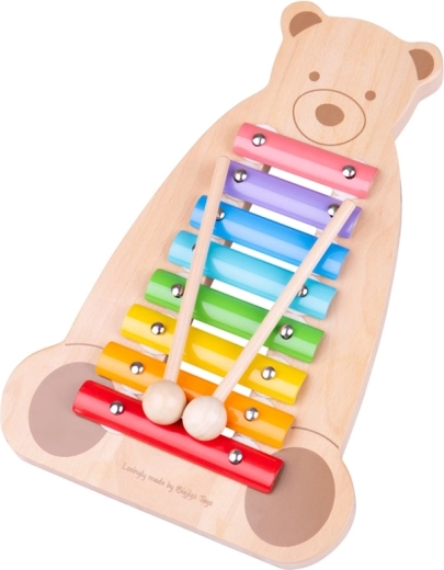 Xilófono infantil Tidlo con motivo de osito