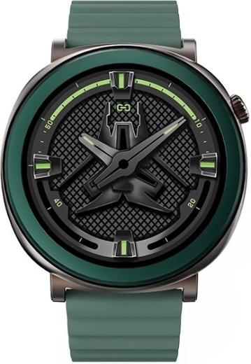 Reloj inteligente Aurora AMOLED con llamadas por IA – verde