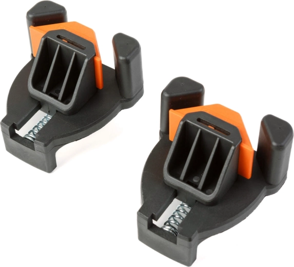 Abrazaderas angulares de sujeción de 90° para materiales de 5–22 mm, 2 unidades
