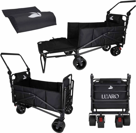Carrito todoterreno plegable y tumbona 2 en 1 LUARO
