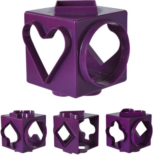 Cortadores de plástico para galletas TORO – cubo 6 en 1