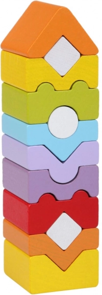 Torre XI - rompecabezas de madera CUBIKA, 12 piezas