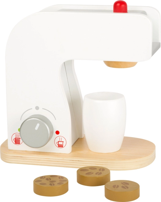Cafetera de madera para niños
