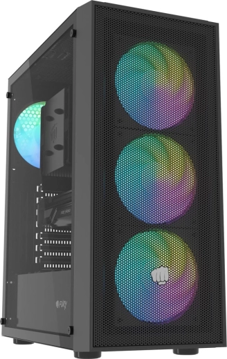 Fury shobo SH8F ARGB midi tower con ventana, negra