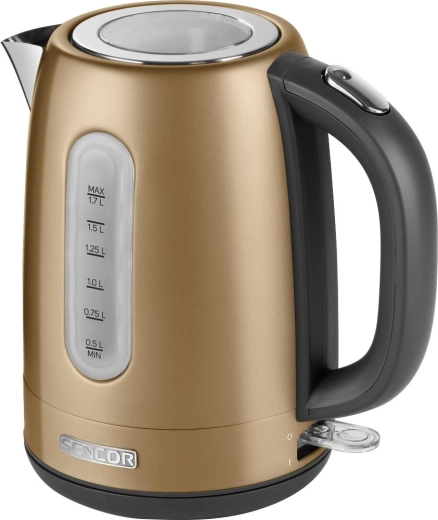 Hervidor eléctrico Sencor de 1,7 l dorado