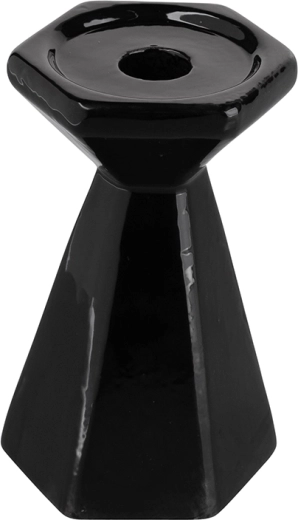 Candelabro cónico negro 13 cm