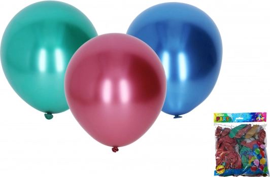 Globo cromado inflable de 25 cm