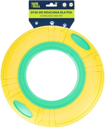 Disco para perro amarillo-verde
