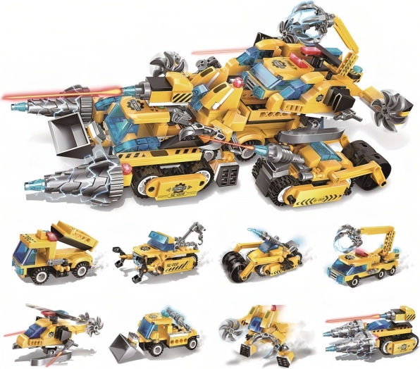 Set de construcción QMAN THE LEGEND OF CHARIOT 8 en 1 – maquinaria de construcción