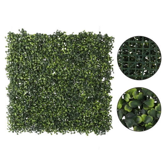 Panel decorativo de boje artificial 50 × 50 cm