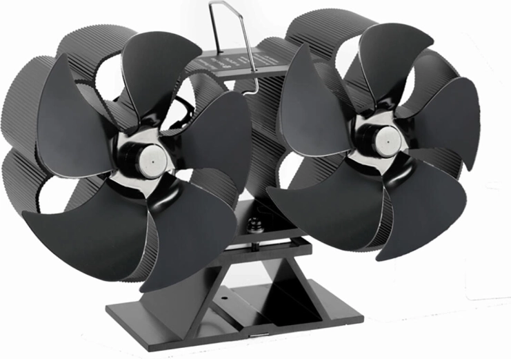 Ventilador termoeléctrico para chimenea EPSILON con 2 hélices