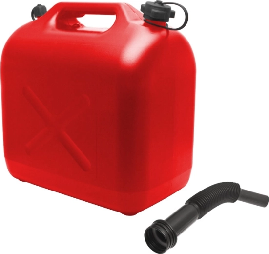 Bidón de gasolina de 20 l con boquilla flexible de vertido