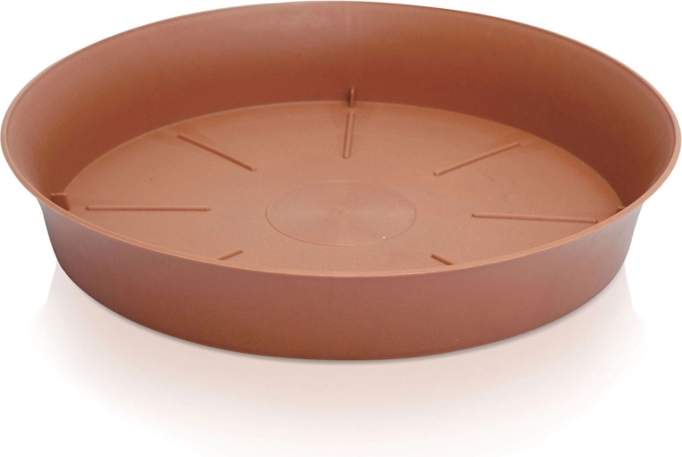 Plato de plástico para maceta 15,1 cm terracota