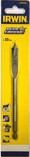 Broca plana para madera 10 mm IRWIN Blue Groove