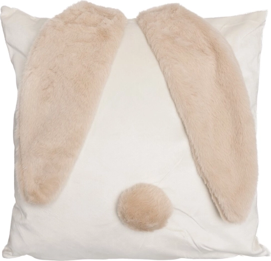 Almohada de felpa conejito beige 40 × 40 cm