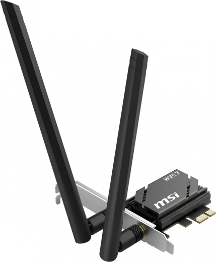 Tarjeta de red MSI Herald BE6500 WiFi 7 PCIe