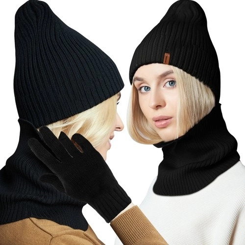 Set de invierno de gorro, bufanda y guantes Trizand