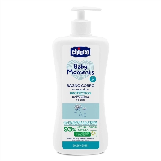 Gel de ducha infantil Chicco Baby Moments Protection 500 ml
