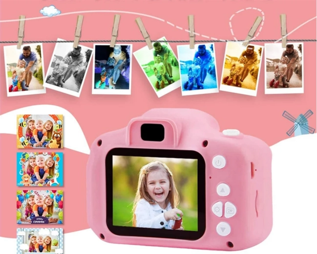 Cámara digital infantil con juegos, gatita – Gatita rosa