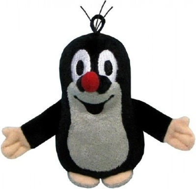 Topo de peluche con presilla 8 cm