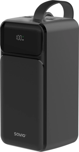 Power bank Savio 50 000 mAh negra