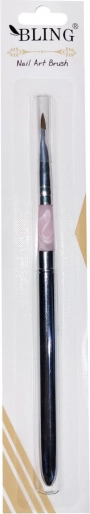 Pincel profesional para gel Bling tamaño 6 – Plateado