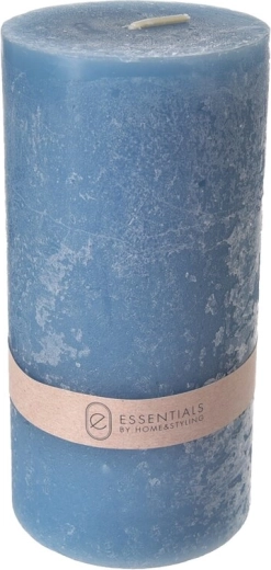 Vela aromática azul 320 g, cilíndrica 14 cm