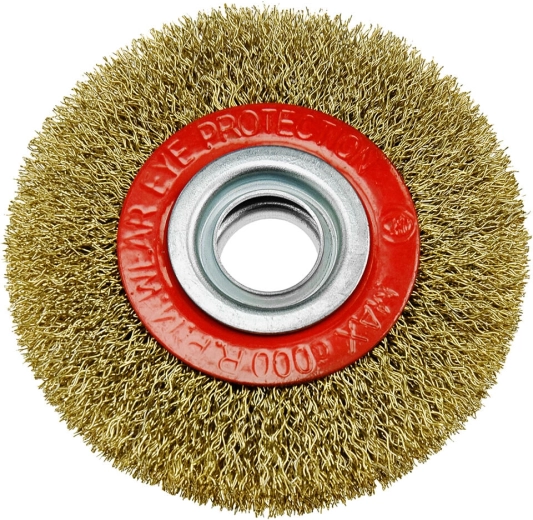 Cepillo circular de acero 100 mm, alambre 0,3 mm