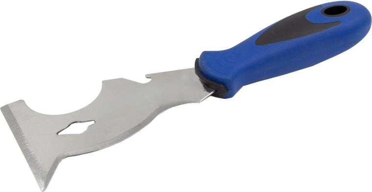 Espátula de pintor de acero inoxidable con mango ergonómico