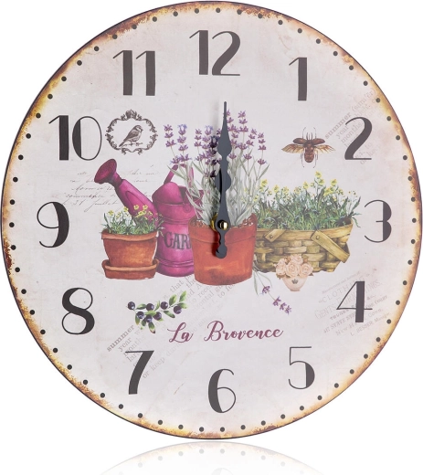 Reloj de pared Lavender 34 cm