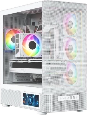 Caja de PC MODECOM Volcano AQ400 ARGB Midi Tower blanca