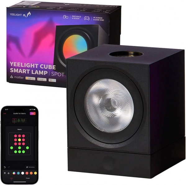 Yeelight Cube Smart Lamp Spot – base para iluminación gaming modular