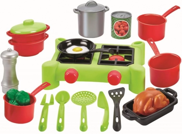 Juego de cocina con ollas y accesorios
