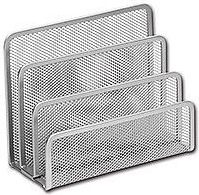 Soporte metálico para cartas plateado