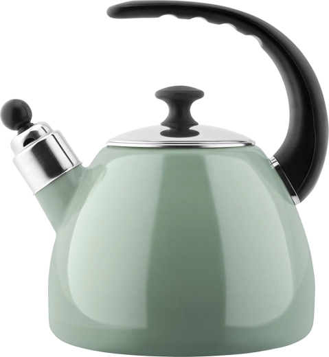 Hervidor esmaltado Balbina Stožek de 2,5 l en color salvia