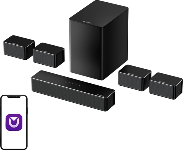 Barra de sonido ULTIMEA Poseidon D70 con subwoofer y sonido surround 7.1