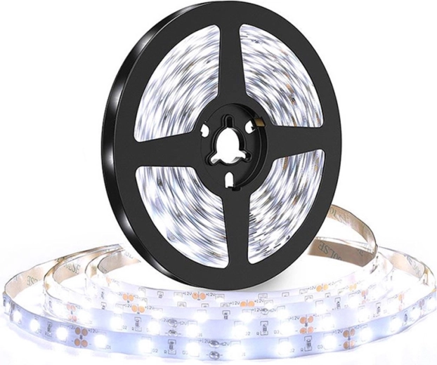 Tira de luz LED Solight 5 m, 120 LED/m, 10 W/m, 1100 lm/m, IP20, blanco frío